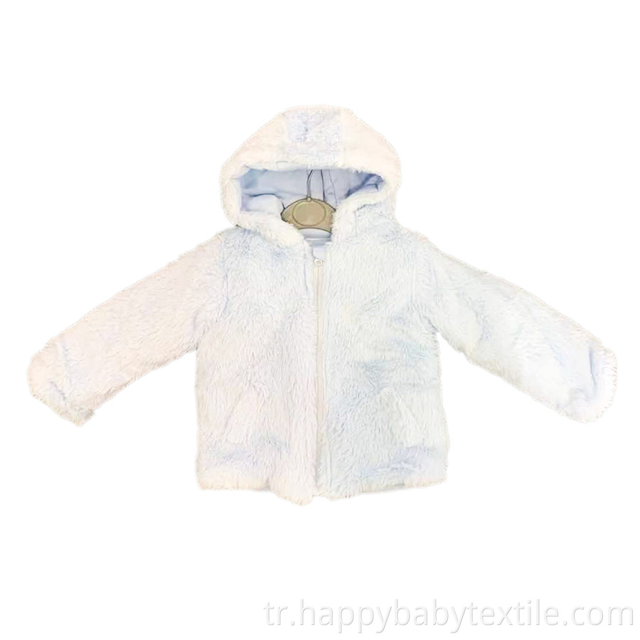 % 100 polyester bebek kış ceketi 100% polyester baby winter jacket with a hood